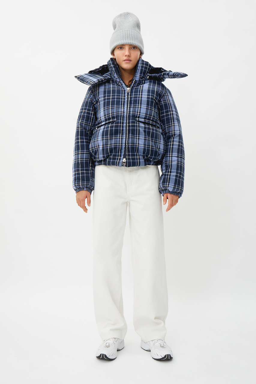 Weekday checked outlet coat